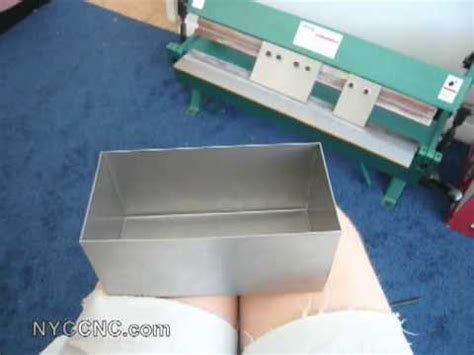 make a box with a metal brake|sheet metal pan brake tutorial.